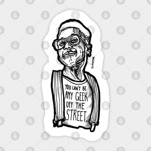 Urkel Geek Off the Street Regulate Style Sticker by sketchnkustom